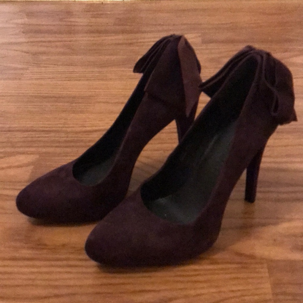 Purple Suede Vera Wang Heels